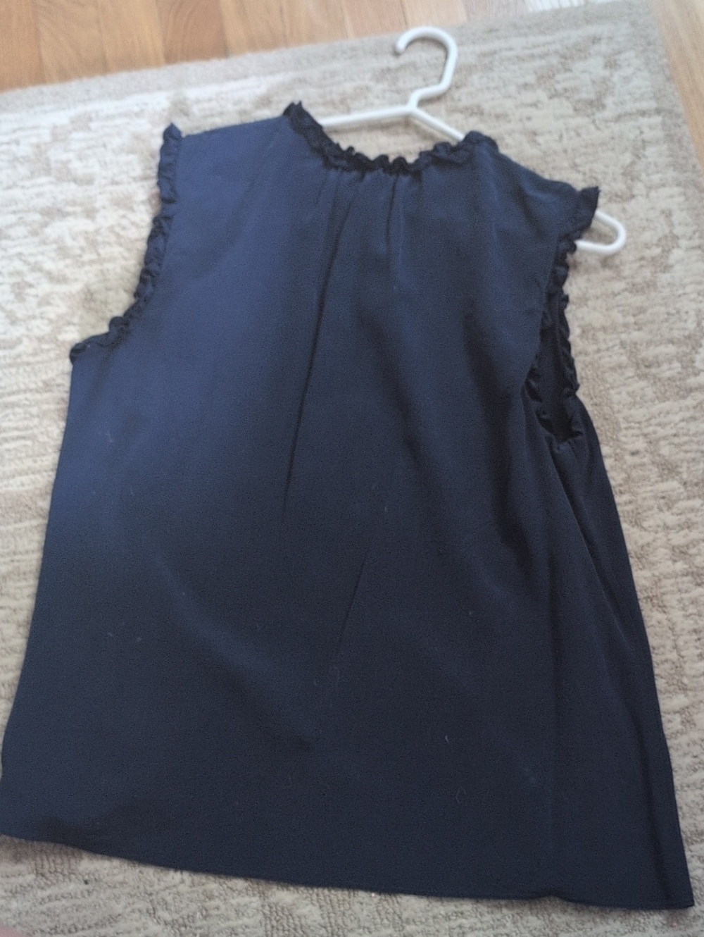 Tory Burch Navy Ruffle Blouse - Picture 9 of 9